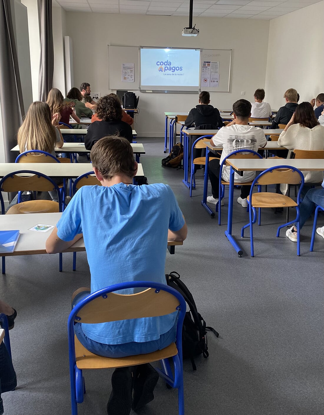 salle de cours avec les apprenants