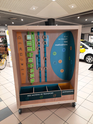 Module  de l'exposition "Notre mobilité de demain" : état des lieux