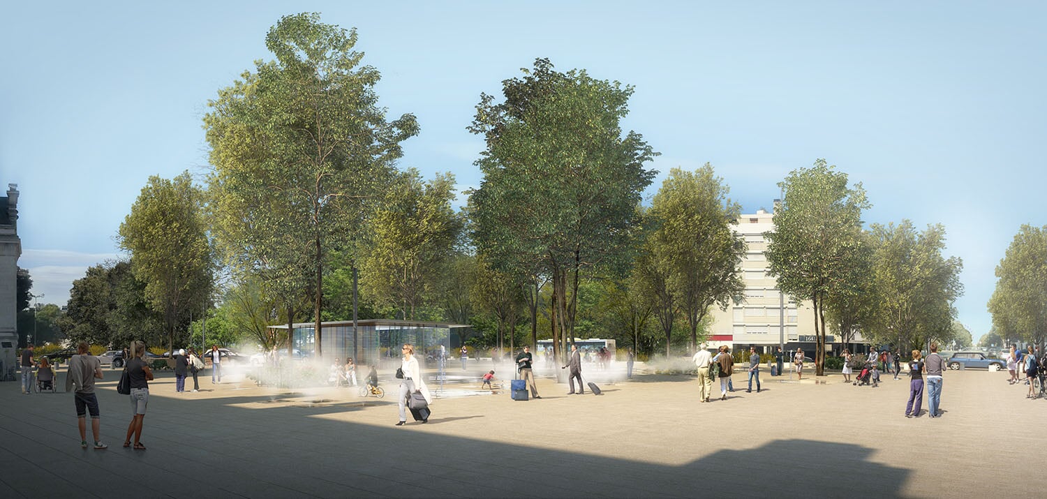 Illustration du projet d'aménagement : Pôle d’Échanges Multimodal de la Gare de La Rochelle