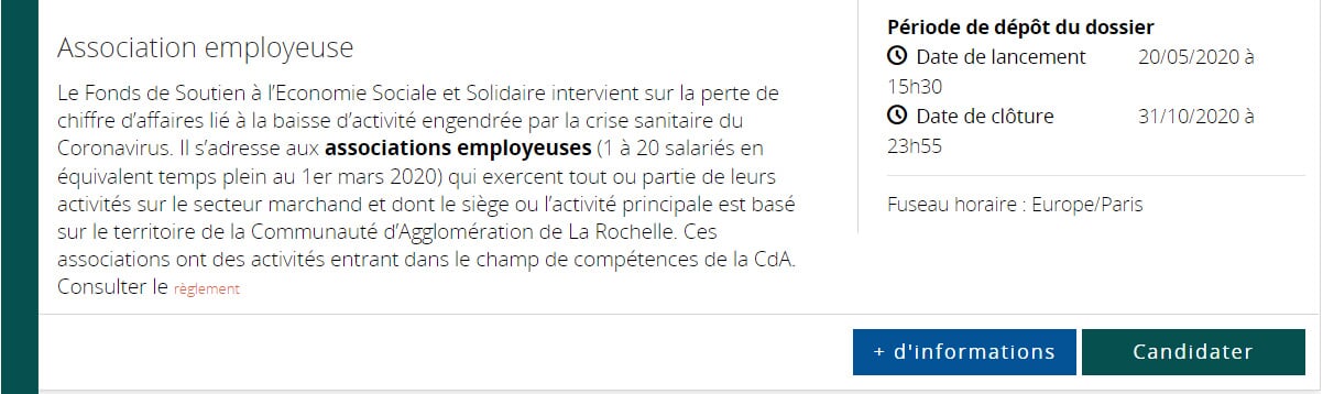 Fonds de soutien ESS association employeuse
