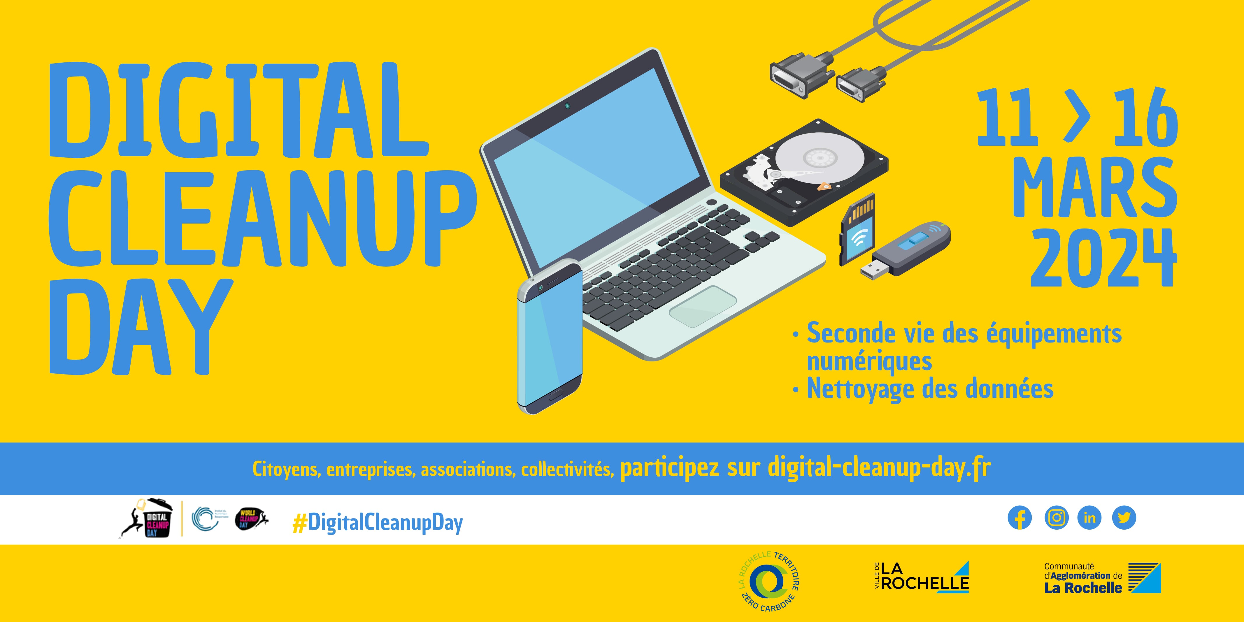 Participez au Digital Cleanup day, la semaine de nettoyage numérique !