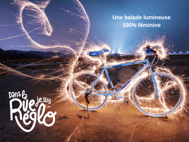 Visuel des balades lumineuses à vélo « After work » avec À vélo Sophie