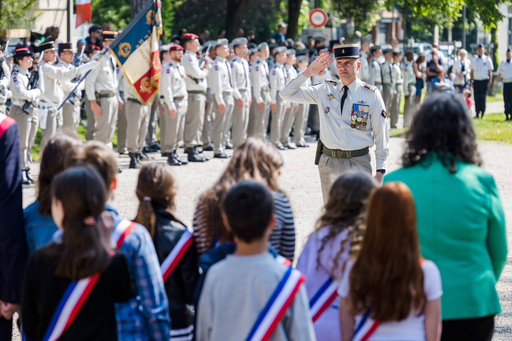 Photo de la cérémonie commémoration du 8 mai 1945