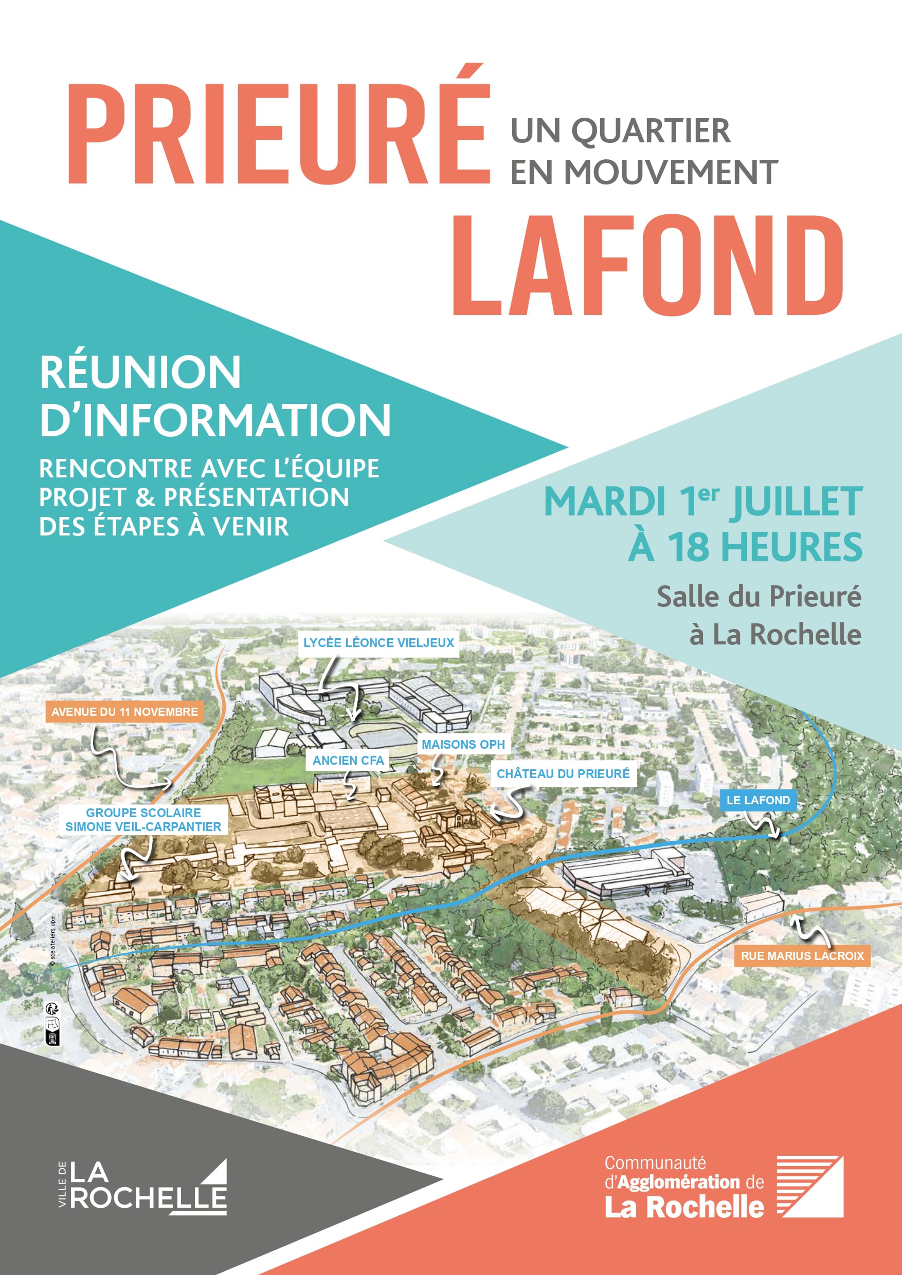 Illustration du projet d'aménagement : Quartier Prieuré Lafond à La Rochelle