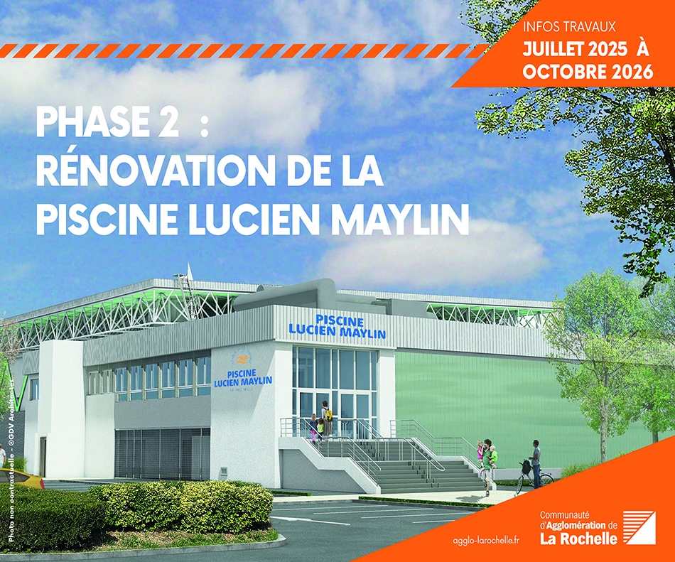 Fermeture de la piscine Lucien Maylin pour travaux à partir du 2 juillet 2025