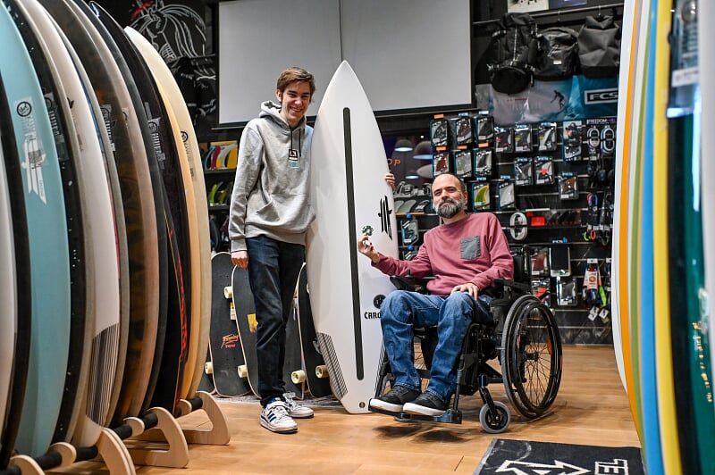 Un étudiant en stage dans une entreprise du territoire