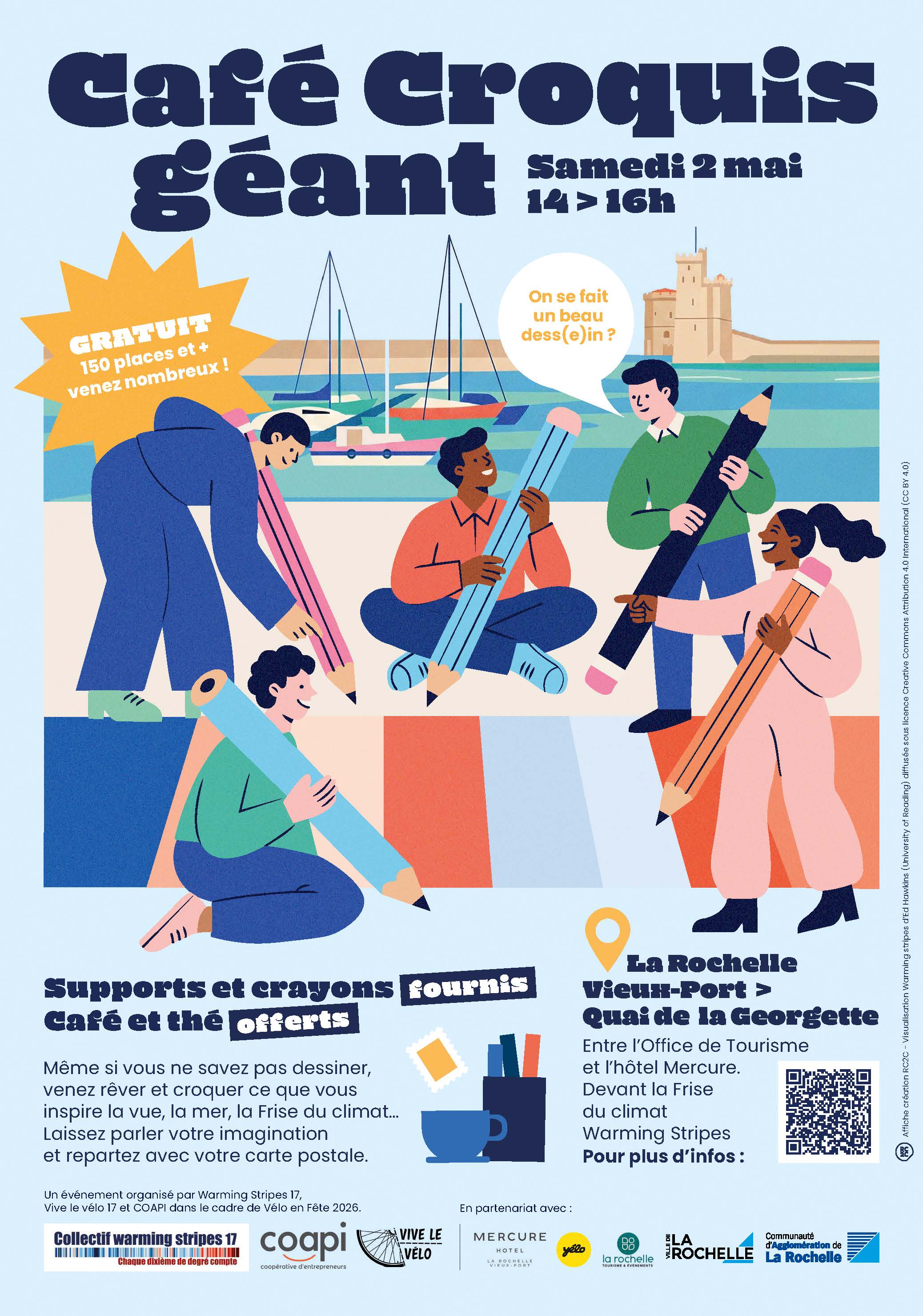Affiche de l'événement café croquis