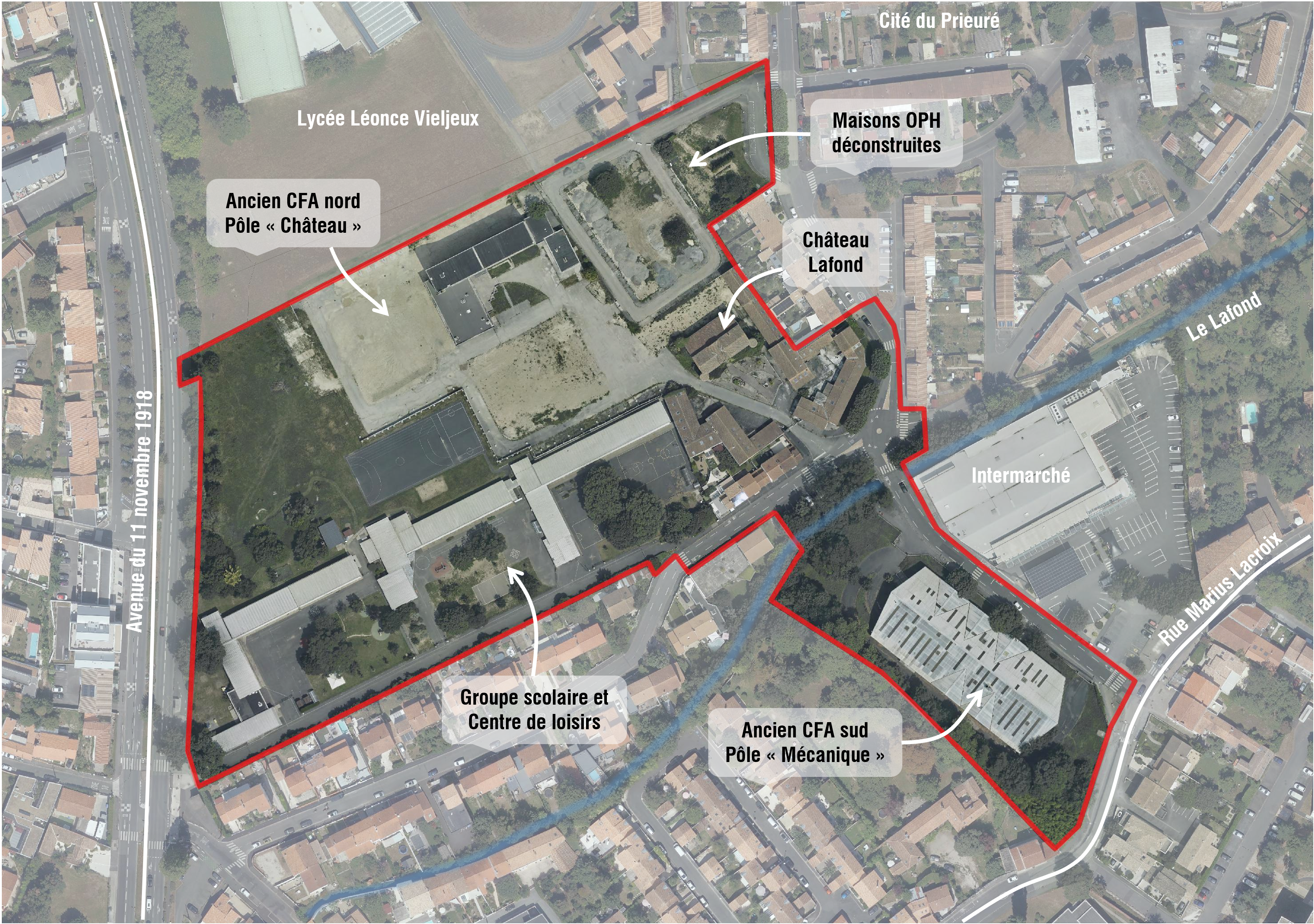 Illustration du projet d'aménagement : Éco-Quartier Prieuré-Lafond à La Rochelle