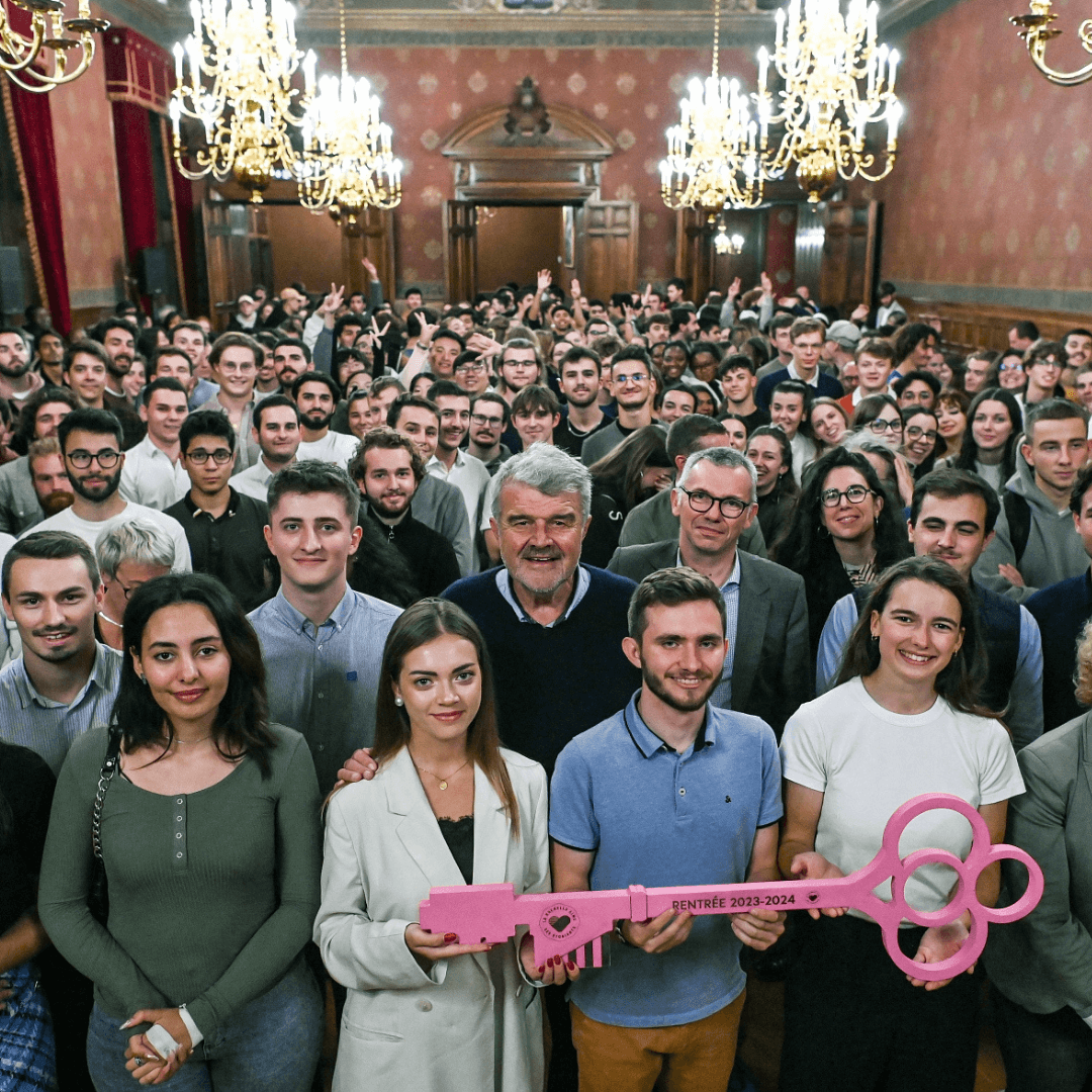 Accueil des étudiants à l'Hôtel de Ville en 2023
