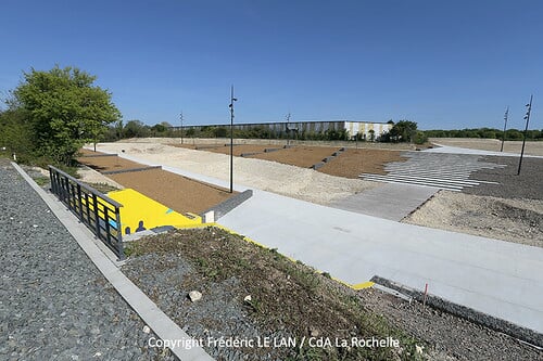 La coulée verte, nouvelle piste cyclable à Périgny